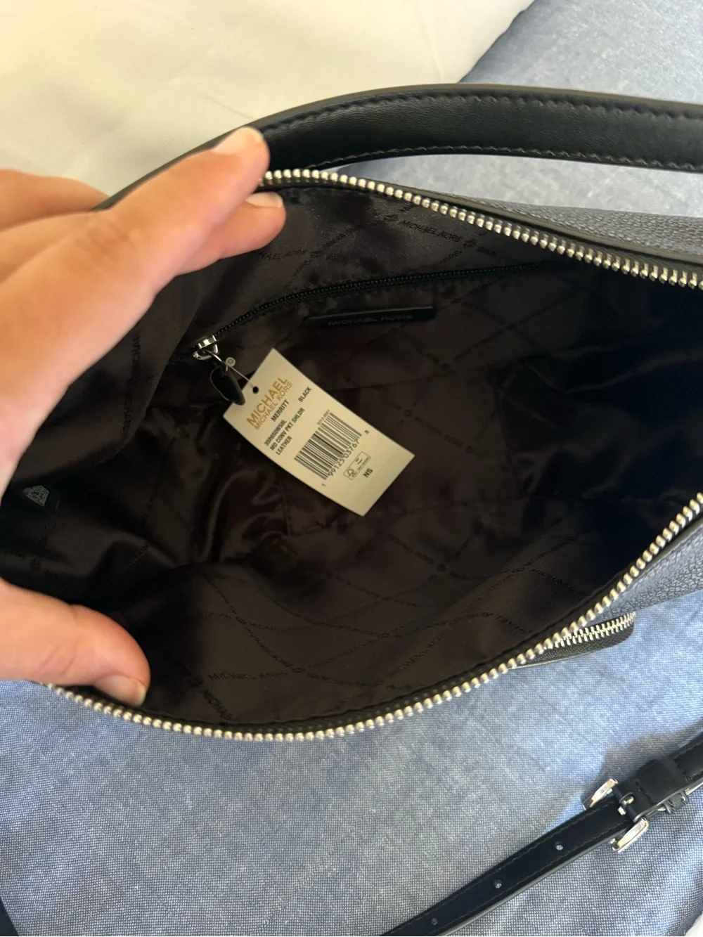 Michael Kors Black Pebbled Leather Bag